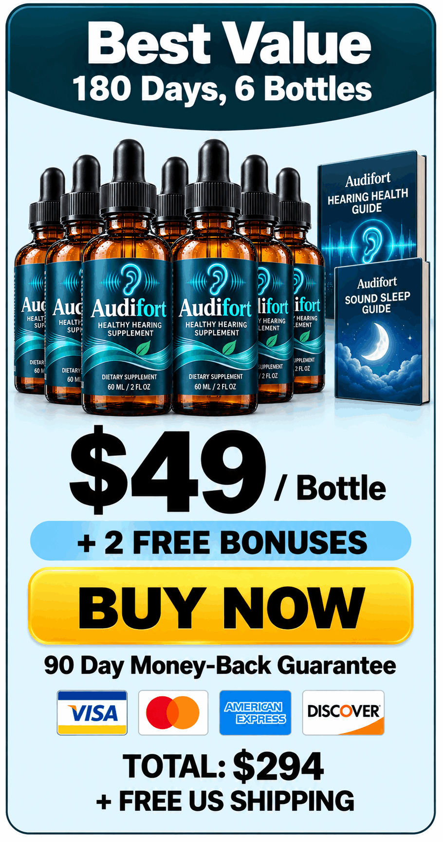 Audifort  6 bottles